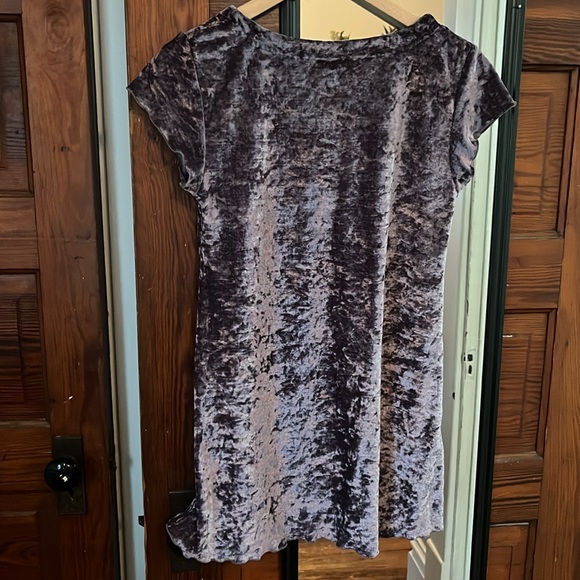 Vintage Victorias Secret Gold Label Mini T Shirt Dress size XS Crushed Velvet - Picture 6 of 6